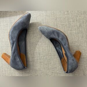 Lovely Gray Suede Heels FUGITIVE by Francesco Rossi